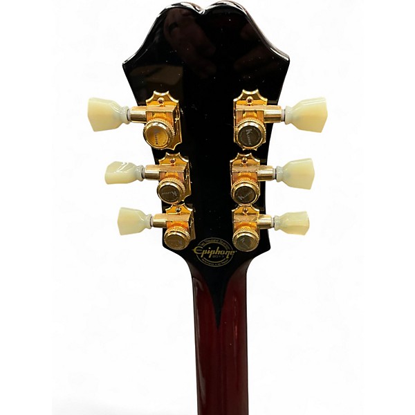 Used Epiphone Johnny A. Custom Amber Burst Hollow Body Electric Guitar