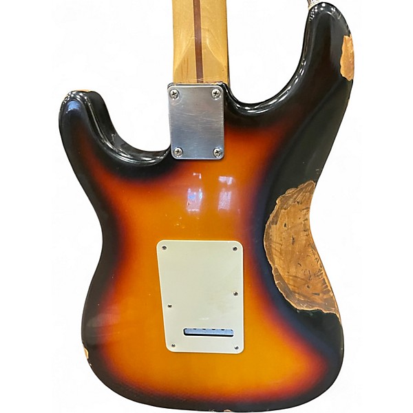 Used 2000s Fender STRATOCASTER SUNNURST Solid Body Electric Guitar