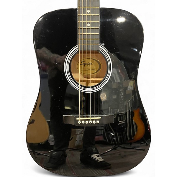 Used Fender SA 150 Black Acoustic Guitar
