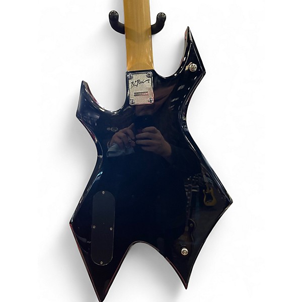Used B.C. Rich RWBO Revenge Warlock Black Electric Bass Guitar