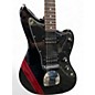 Used Fender Jazzmaster Blacktop HH Stripe Offset Black Solid Body Electric Guitar