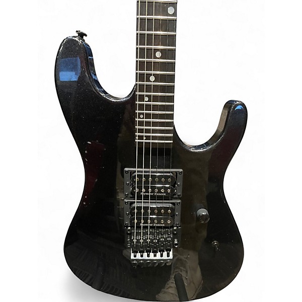 Used Kramer Nightswan Black Sparkle Solid Body Electric Guitar