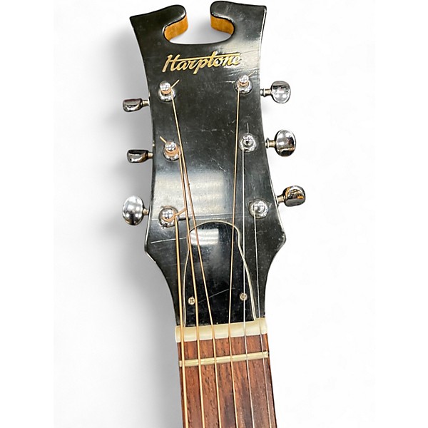 Used Harptone E-6NC Natural Acoustic Guitar