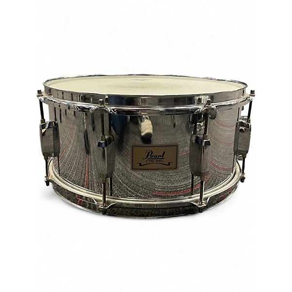 Used Pearl 14X6 Steel Shell Snare Chrome Drum