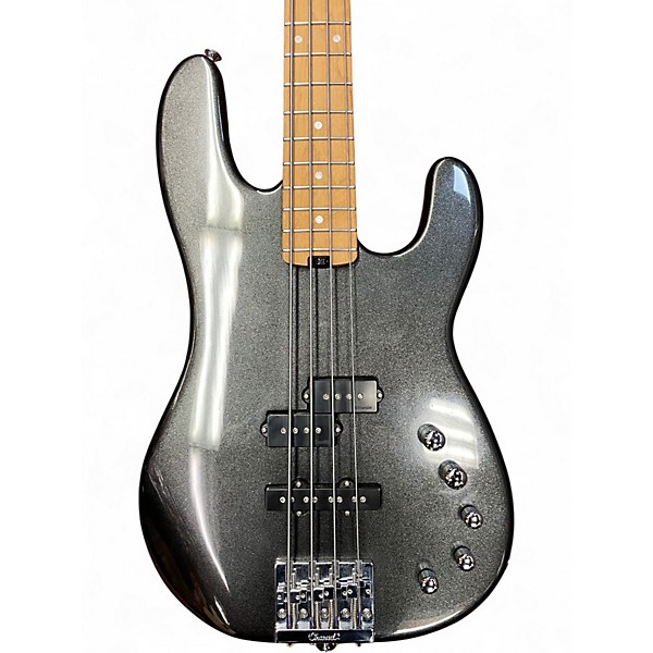 Used Charvel Pro Mod San Dimas PJ IV Metallic Black Electric Bass Guitar
