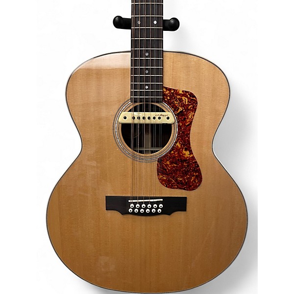 Used Guild F-1512 Natural Acoustic Electric Guitar