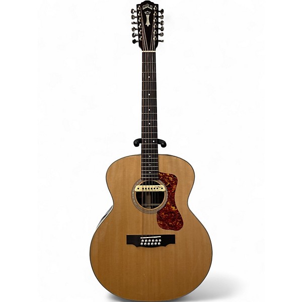 Used Guild F-1512 Natural Acoustic Electric Guitar
