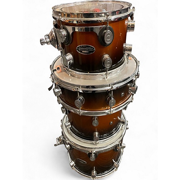 Used 2000s PDP by DW 5 Piece LX Series Pacific Amber Drum Kit