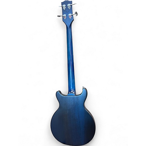 Used 2019 Gibson Les Paul Jr Double Cutaway Trans Blue Electric Bass Guitar