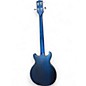 Used 2019 Gibson Les Paul Jr Double Cutaway Trans Blue Electric Bass Guitar