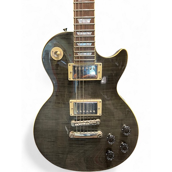 Used Epiphone Les Paul 1960 tribute plus Transparent charcoal Solid Body Electric Guitar