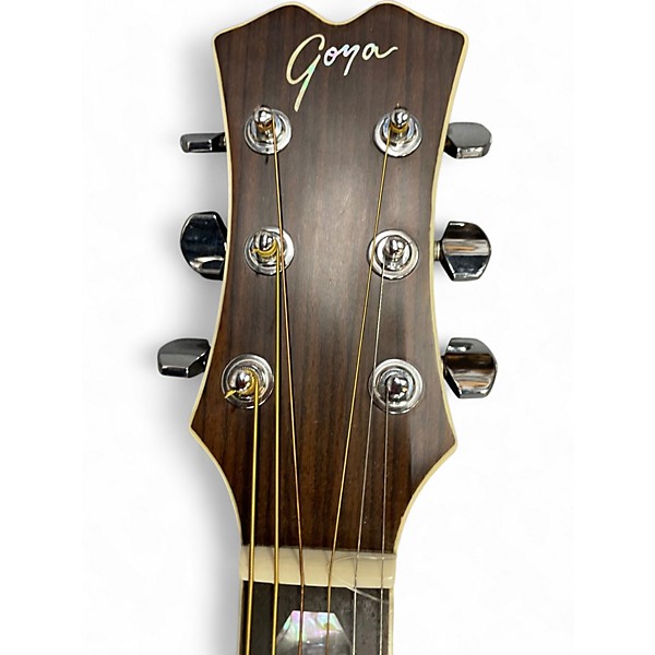 Vintage 1970s Goya g340 natural Acoustic Guitar