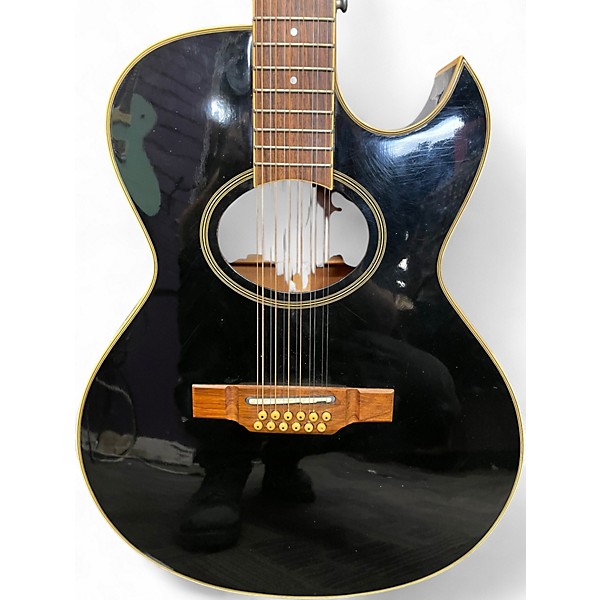 Used Washburn A20M-12BK BLACK 12 String Acoustic Electric Guitar