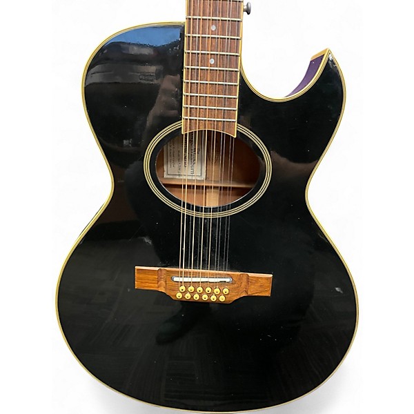 Used Washburn A20M-12BK BLACK 12 String Acoustic Electric Guitar