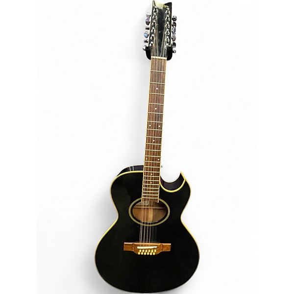 Used Washburn A20M-12BK BLACK 12 String Acoustic Electric Guitar