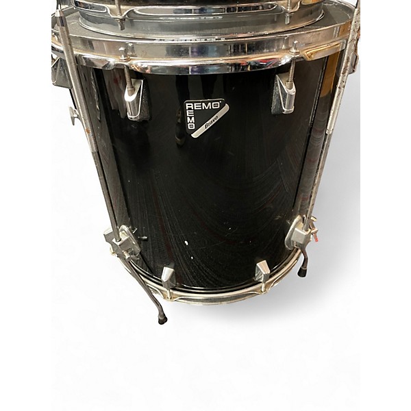 Used Remo 3 Piece ACOUSTICON BRAVO BLACK Drum Kit