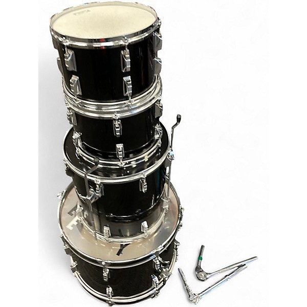 Used Sound Percussion Labs 4 Piece 4 Piece Black Drum Kit