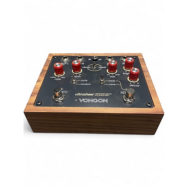 Used Vongon Ultrasheer Vibrato Reverb Effect Pedal