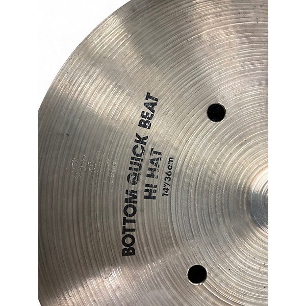 Used Zildjian 14in Quick Beat Hi Hat Bottom Cymbal