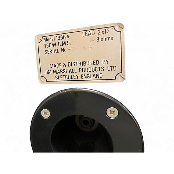 Used Marshall 1966a 2x12 Guitar Cabinet