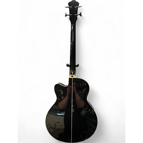 Used Ibanez AEB10BE Black Acoustic Bass Guitar