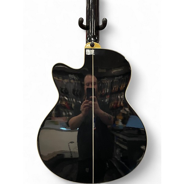 Used Ibanez AEB10BE Black Acoustic Bass Guitar
