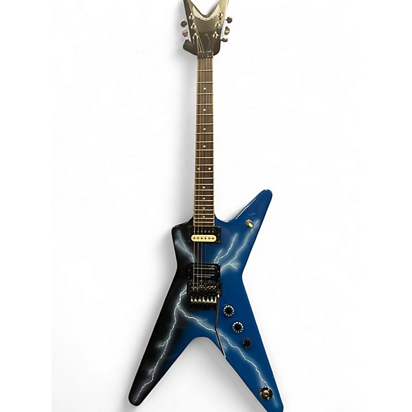 Used Dean The Dean From Hell CFH BLUE LIGHTNING  Solid Body Electric Guitar