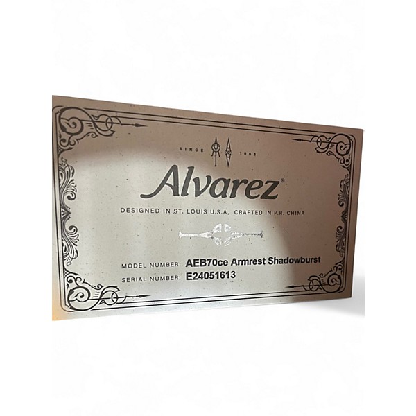 Used Alvarez AEB70CE ARMREST SHADOWBURST Acoustic Bass Guitar