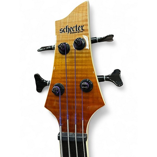 Used Schecter Guitar Research SLS ELITE 4 Antique Fade Burst Electric Bass Guitar