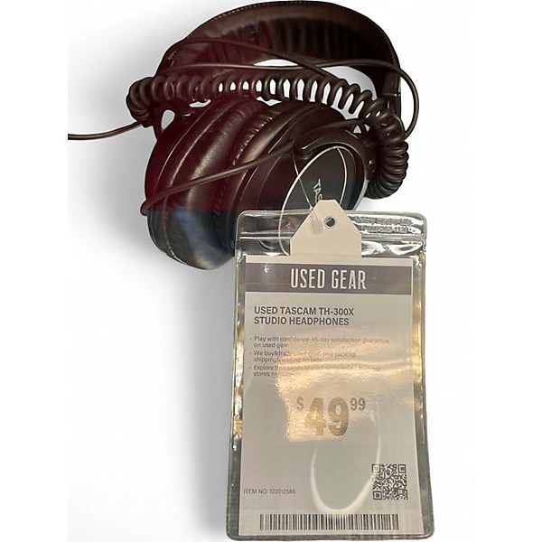 Used TASCAM TH-300X Studio Headphones