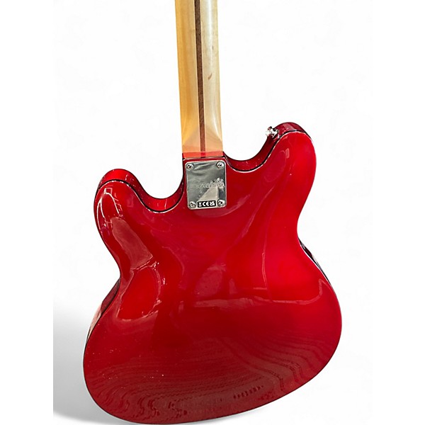 Used Squier Classic Vibe Starcaster Hollow Candy Apple Red Hollow Body Electric Guitar