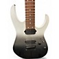 Used Ibanez RG7421 RG Series Black and Silver Solid Body Electric Guitar