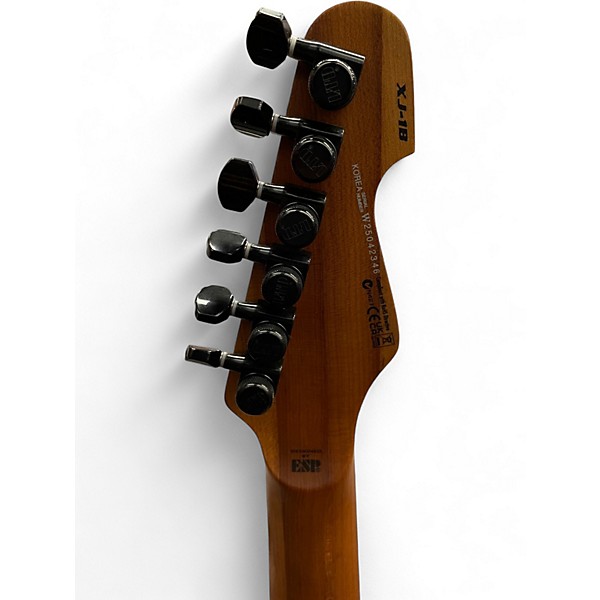 Used ESP LTD XJ1 SILVER BLAST Solid Body Electric Guitar