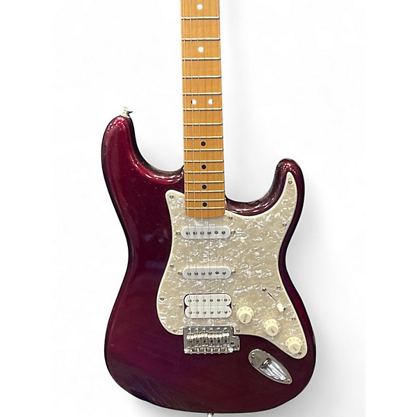 Used Fender Standard Stratocaster HSS Midnight Wine Solid Body Electric Guitar
