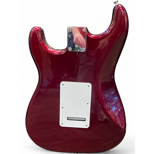 Used Fender Standard Stratocaster HSS Midnight Wine Solid Body Electric Guitar