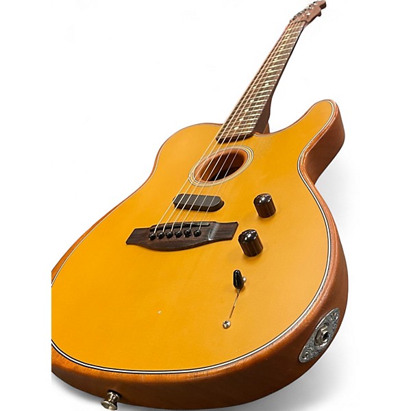 Used Fender Acoustasonic Player Telecaster Butterscotch Blonde Acoustic Electric Guitar