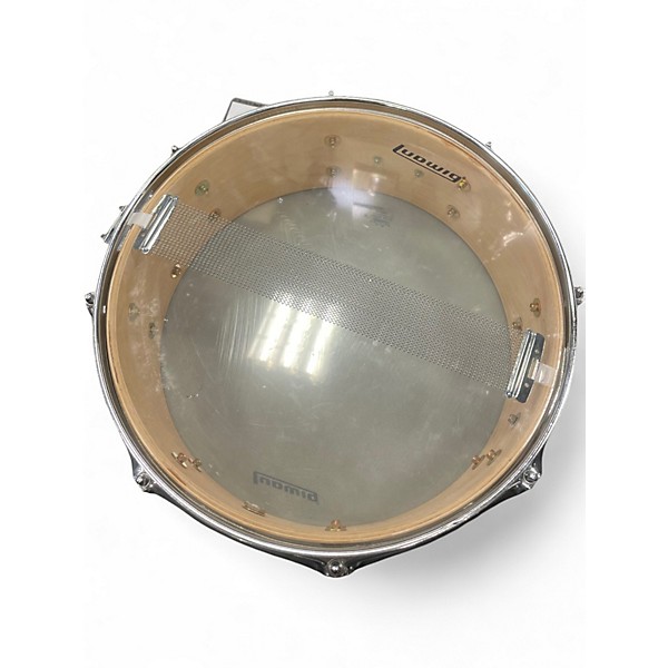 Used Ludwig 14X5.5 Element Snare Natural Drum