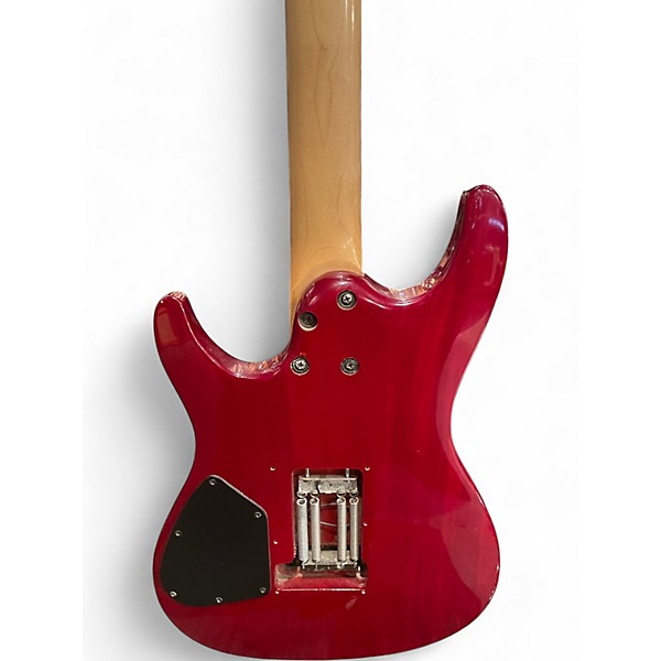 Used Ibanez S470QS S Series Transparent Red Solid Body Electric Guitar