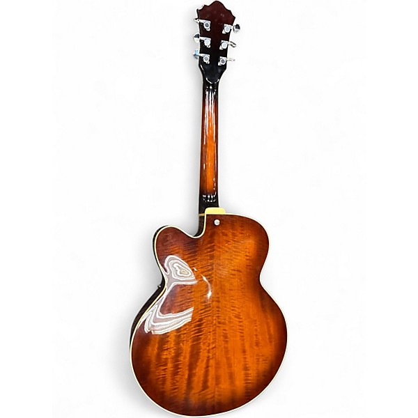 Used 2010s Ibanez AF85 Brown Sunburst Hollow Body Electric Guitar