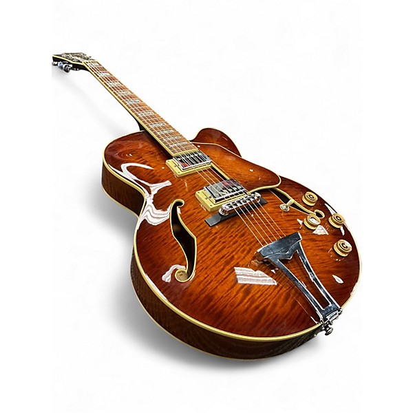 Used 2010s Ibanez AF85 Brown Sunburst Hollow Body Electric Guitar