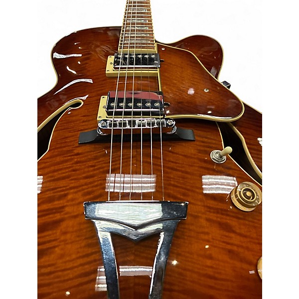 Used 2010s Ibanez AF85 Brown Sunburst Hollow Body Electric Guitar