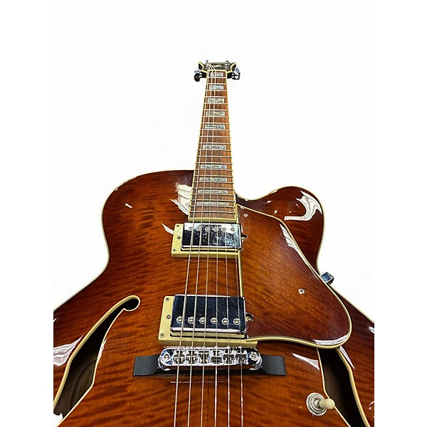 Used 2010s Ibanez AF85 Brown Sunburst Hollow Body Electric Guitar