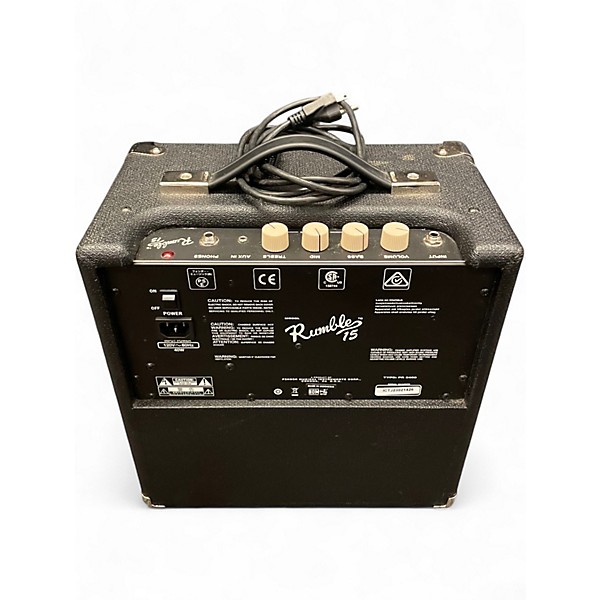 Used Fender Rumble 15 15W 1X8 Bass Combo Amp