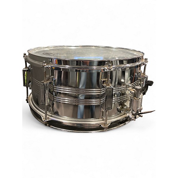 Used TAMA 14X6.5 Rockstar Series Snare Chrome Silver Drum