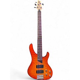 Used Washburn XB-500 RED FLAME Electric Bass Guitar