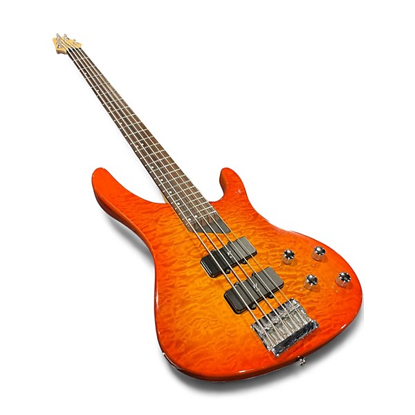 Used Washburn XB-500 RED FLAME Electric Bass Guitar