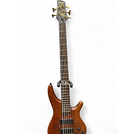Used Ibanez K5 Fieldy Signature 5 String Brown Natural Electric Bass Guitar