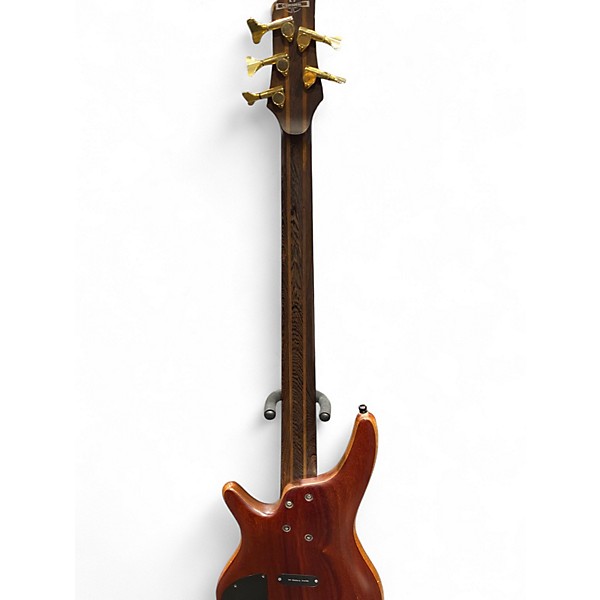 Used Ibanez K5 Fieldy Signature 5 String Brown Natural Electric Bass Guitar