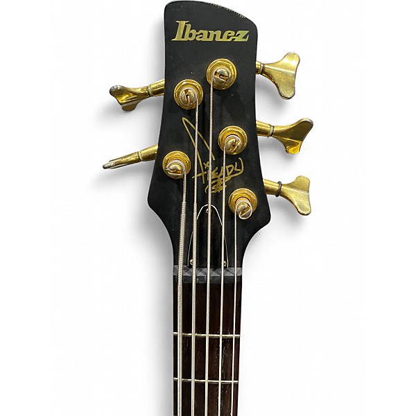 Used Ibanez K5 Fieldy Signature 5 String Brown Natural Electric Bass Guitar