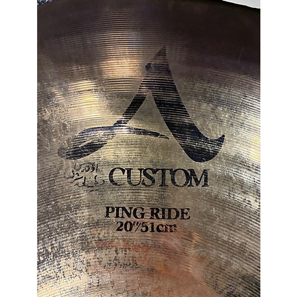 Used Zildjian 20in A Custom Ping Ride Cymbal